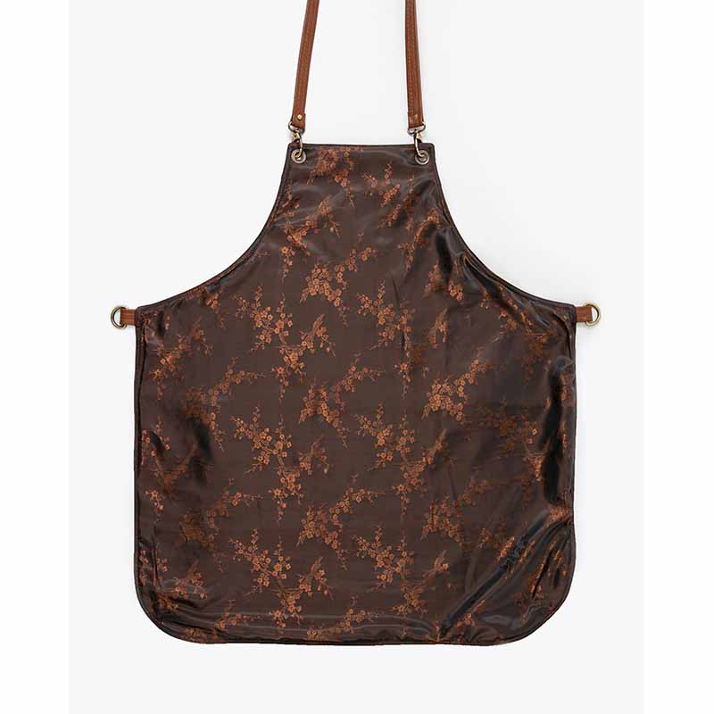 FANCY GENTS 希臘 全真皮 設計款圍裙 後交叉 淺咖啡+BOHO拼布 NO.11- Istanbul Leather Apron