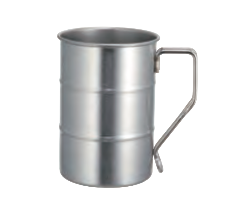 日本AOYOSHI 青芳製作所 400ml Drum mug 造型金屬酒杯-銀(510090)