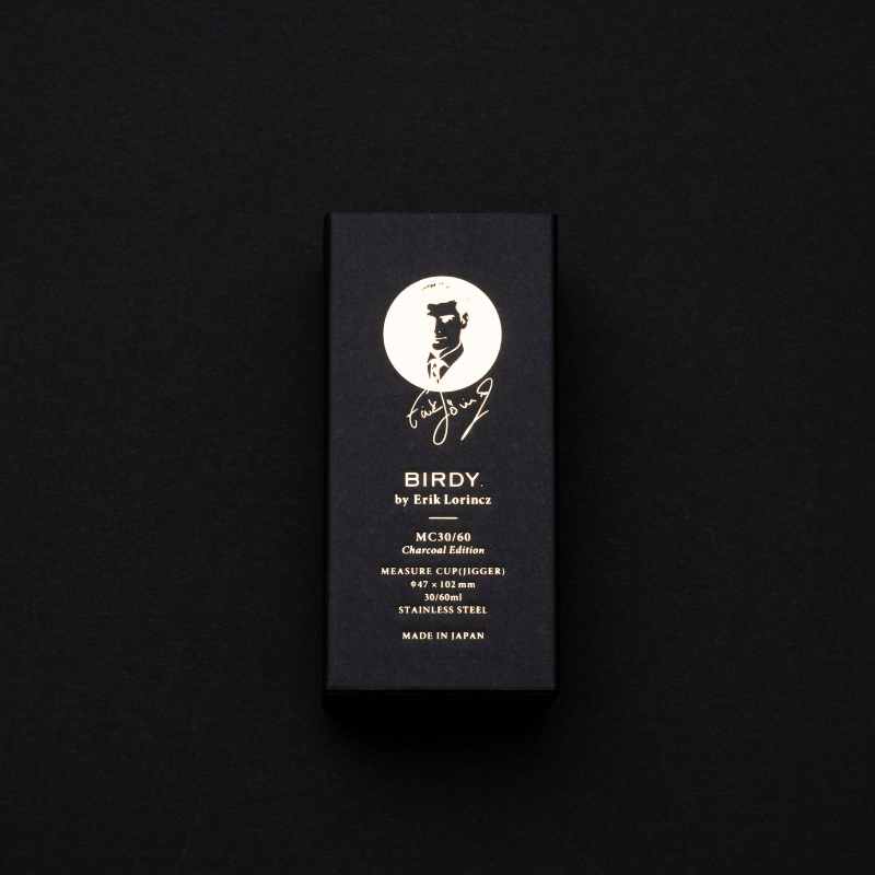 BIRDY 30/60ml 防水塗層 多容量 量酒器-炭黑版