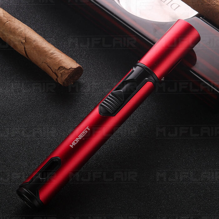 MJF 工廠製造 攜帶筆型 直衝火焰噴火槍-紅