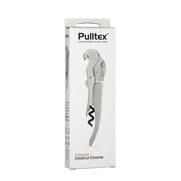 Pulltex 西班牙 ClickCut 兩段 省力 葡萄酒開瓶器 鍍鉻銀
