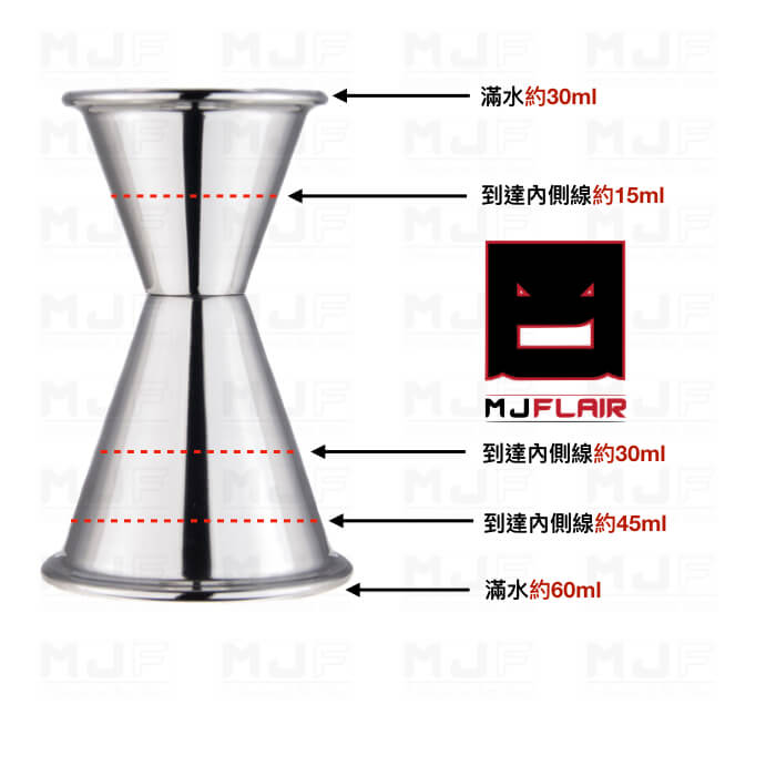 WADASUKE和田助 30/60ml 多規格量酒器-亮面金