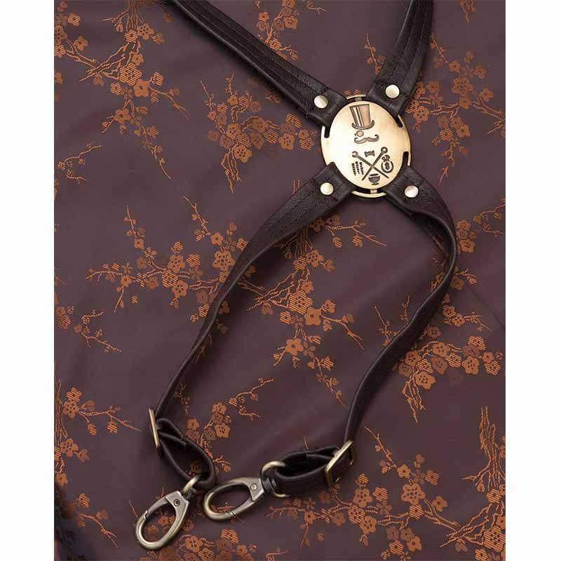 FANCY GENTS 希臘 全真皮 設計款圍裙 後交叉 深咖啡 NO.13- War Horse Leather Apron