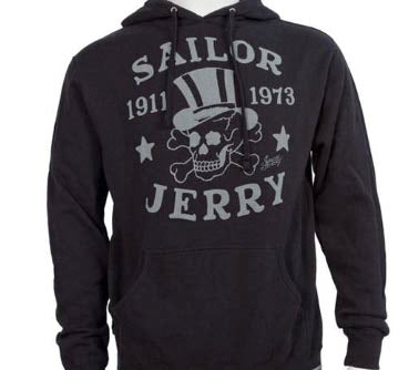 傑瑞水手 Sailor Jerry 刺青圖騰帽T 男性尺寸 M-SJ Skull