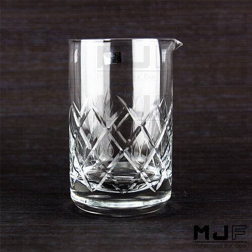 M-TAKA  550ml 人工吹製 玻璃攪拌杯-鑽石紋(NO.931)