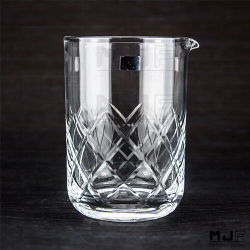 M-TAKA  480ml 人工吹製 玻璃攪拌杯-鑽石紋(NO.911)