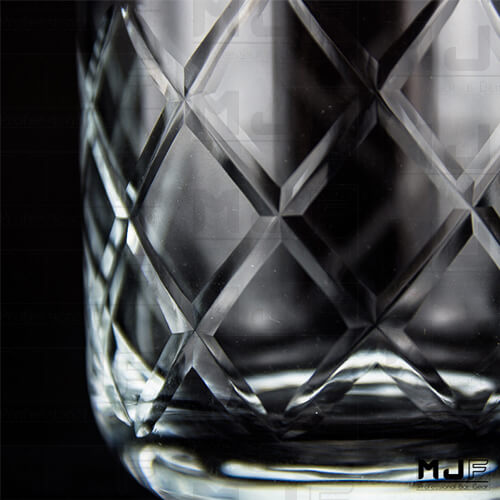 M-TAKA  480ml 人工吹製 玻璃攪拌杯-鑽石紋(NO.911)
