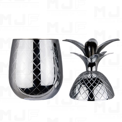 MJF 500ml 鳳梨不鏽鋼杯 亮面銀