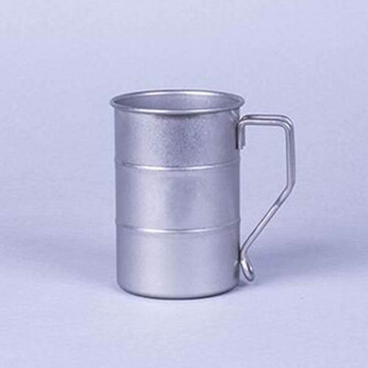 日本AOYOSHI 青芳製作所 400ml Drum mug 造型金屬酒杯 禮盒組-復古銀(202575)