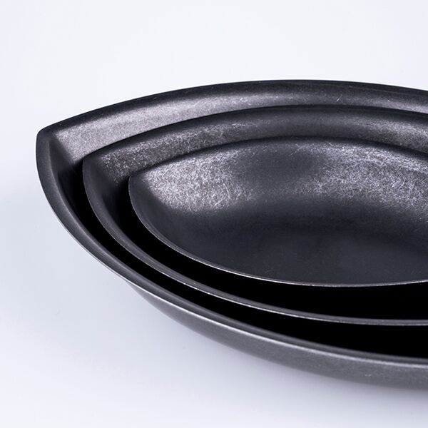 日本AOYOSHI 青芳製作所 Fish Plate系列 魚型碗盤-復古黑(067488/067495)