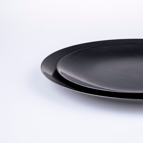 日本AOYOSHI 青芳製作所 Coupe Plate系列 圓淺盤-復古黑(067457/067464)
