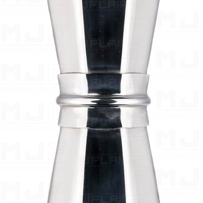 YUKIWA 33/45ml 八角 多容量 量酒器-亮面銀