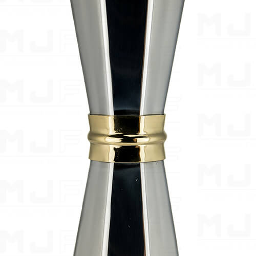 YUKIWA 33/45ml 八角 多容量量酒器-金環
