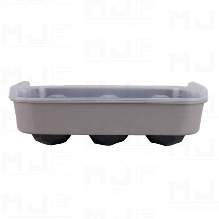 MJF 食品級塑膠冰球模具 -六球/多角型(球體淺綠/模具白色)
