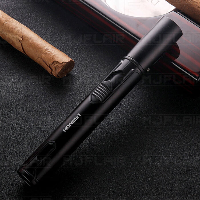 MJF 工廠製造 攜帶筆型 直衝火焰噴火槍-黑