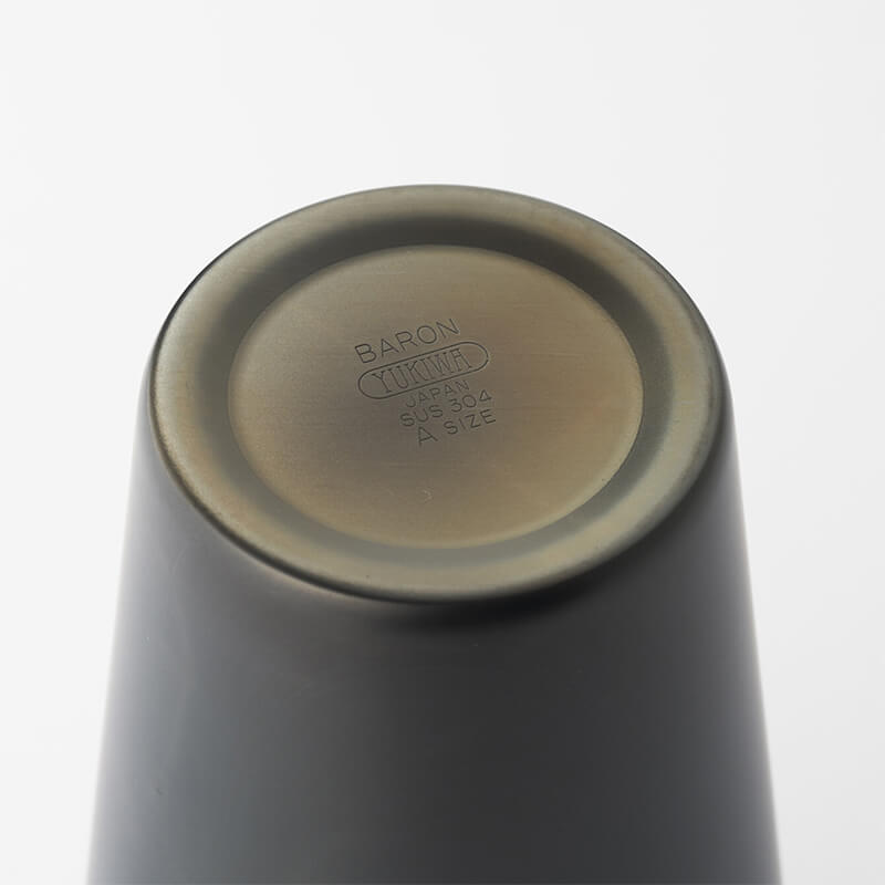 YUKIWA 510ml A size男爵雪克杯-霧面黑 亮邊