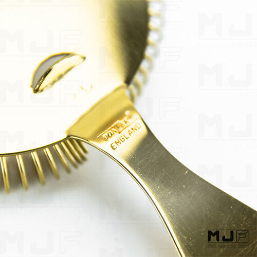 mirror gold cocktail strainer