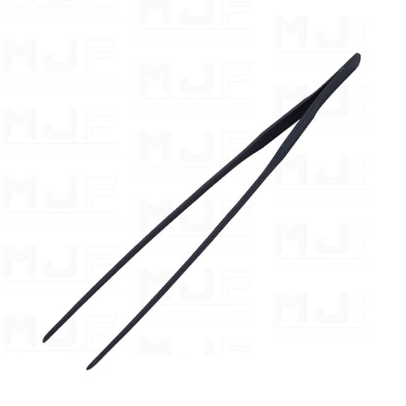 MJF 430不鏽鋼 發黑鍍色 27cm 尖頭鎳子-霧面黑