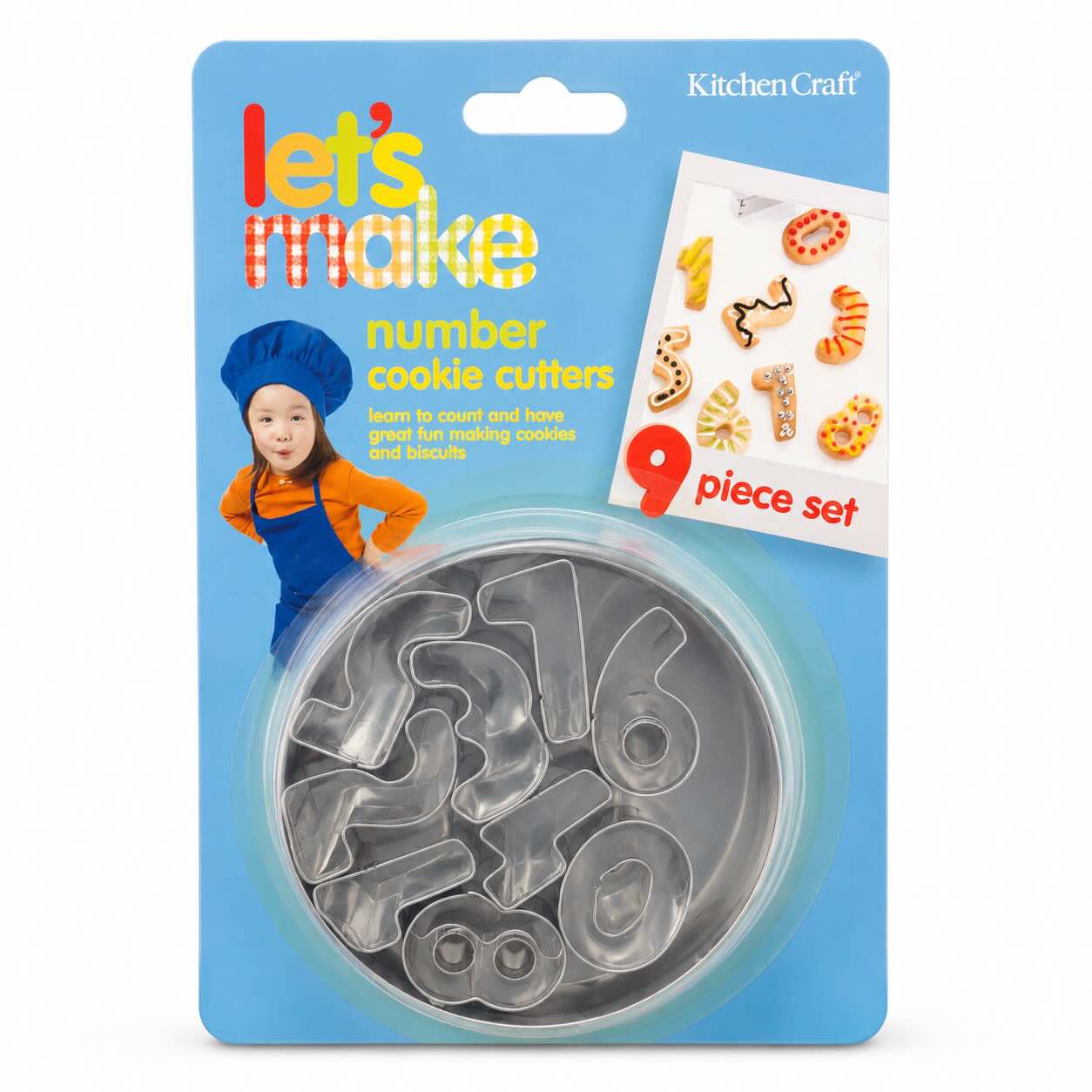 英國Kitchen Craft 9件式數字壓模器